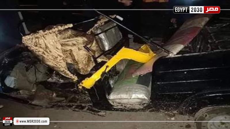  حادث اصطدام توك توك بالرصيف