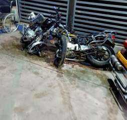 تصادم دراجتين ناريتين يتسبب فى مصرع شخصين وإصابة آخر بالمنوفية