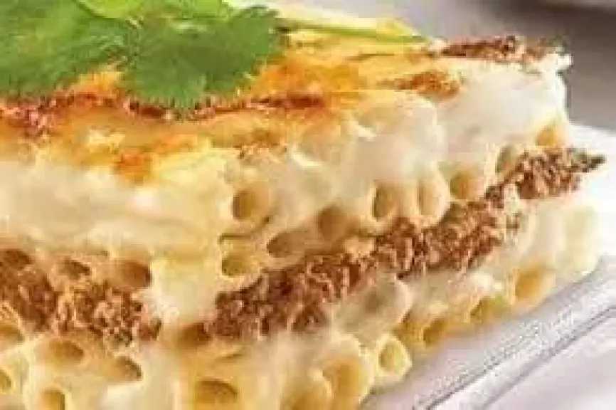 طريقة عمل مكرونة بالبشاميل والدجاج