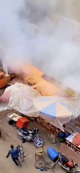 حريق داخل مطعم في المنصورة دون خسائر بشرية