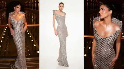 ريم سامي تتألق في افتتاح مهرجان البحر الأحمر السينمائي بفستان فضي أنيق