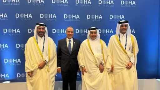 وزير الخارجية يلتقي وزراء المالية والتجارة والصناعة والمواصلات... وزير الخارجية يلتقي وزراء المالية والتجارة والصناعة والمواصلات في دولة قطر