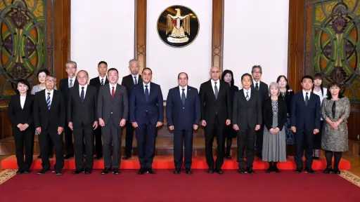 السيسي يستقبل مجموعة خبراء التعليم اليابانيين المتواجدين في مصر