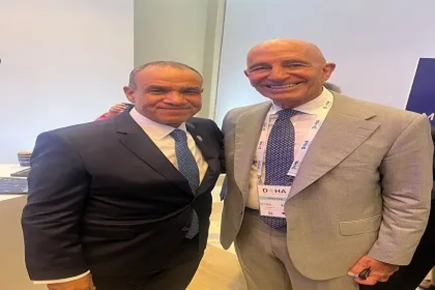 وزير الخارجية مع المبعوث الأمريكي إلى سوريا