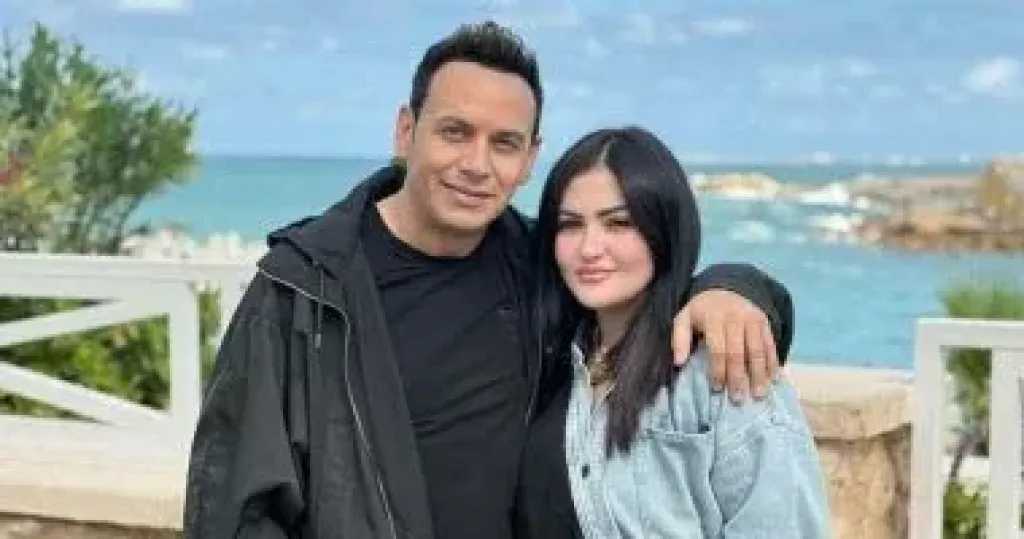 مصطفى قمر وزوجته فى كليب «مش هاشوفك» قبل طرحه