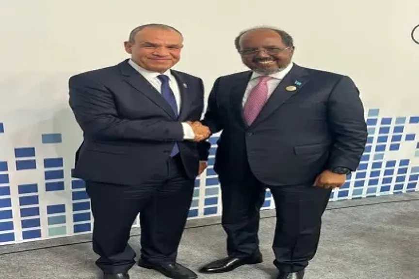 وزير الخارجية يلتقي رئيس جمهورية الصومال الفيدرالية على هامش منتدى الدوحة