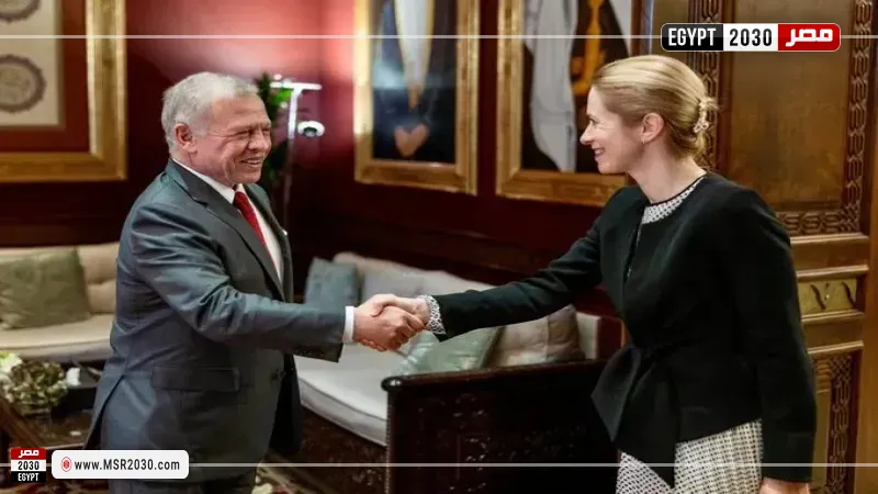 ملك الأردن ورئيسة المفوضية الأوروبية 