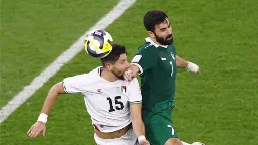 سوريا وفلسطين يتقاسمان النقاط ويحسمان التأهل معًا لربع... سوريا وفلسطين يتقاسمان النقاط ويحسمان التأهل معًا لربع نهائي كأس العرب 2025