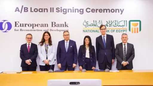 البنك الأهلي المصري يوقع اتفاقية تمويل مع «الأوروبي لإعادة الإعمار» بـ100 مليون دولار