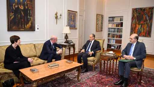 وزير الخارجية: نتطلع لجذب مزيد من الاستثمارات الأوروبية... وزير الخارجية: نتطلع لجذب مزيد من الاستثمارات الأوروبية وتيسير نفاذ الصادرات المصرية لأسواق التكتل