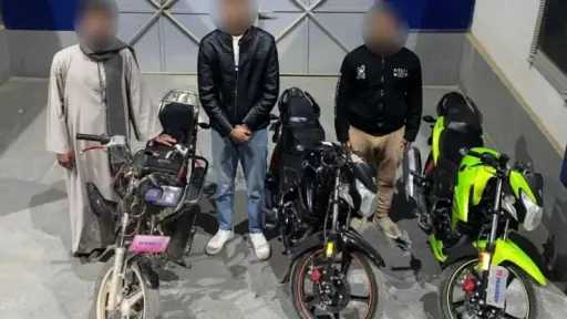 ضبط 3 متسابقين بالدراجات النارية بعد تداول فيديو بأسيوط