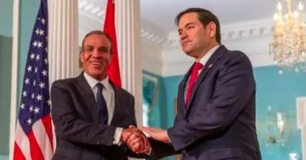 وزير الخارجية ونظيره الأمريكي 