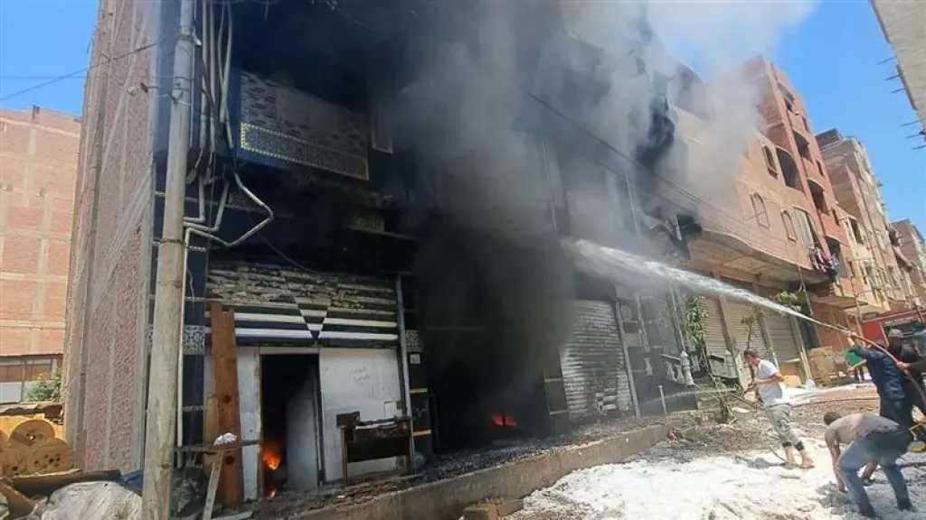 السيطرة على حريق داخل مطعم مشويات بمنطقة الاستاد في طنطا