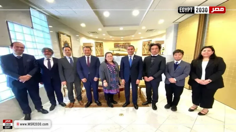 اجتماع السفير راجي الإتربي سفير مصر لدى اليابان