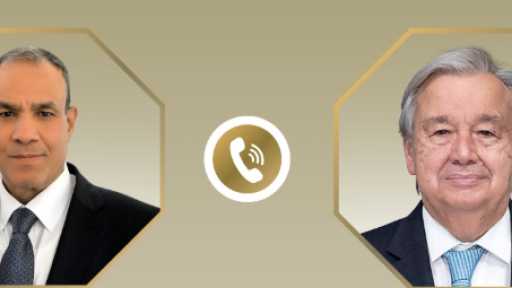 وزير الخارجية يبحث مع الأمين العام للأمم المتحدة تطورات الأوضاع بالأراضي الفلسطينية المحتلة