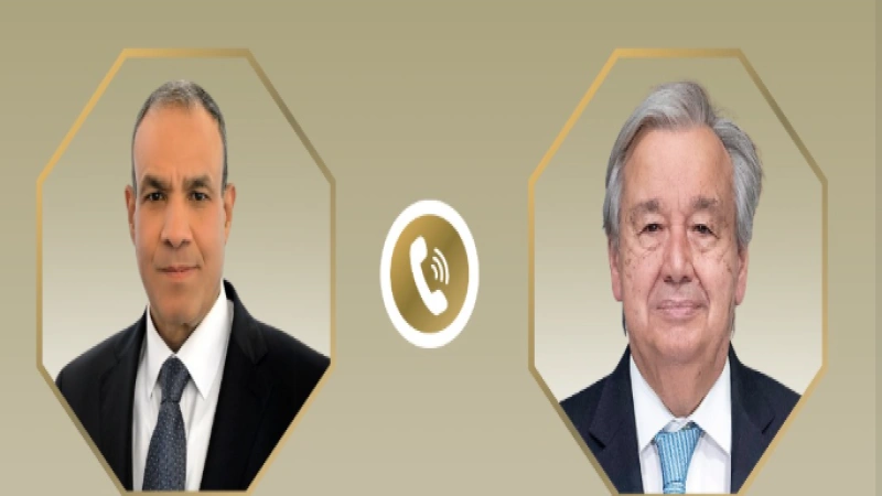 وزير الخارجية والأمين العام للأمم المتحدة