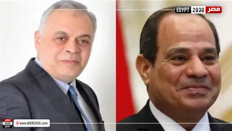 الرئيس السيسي وأشرف زكي 