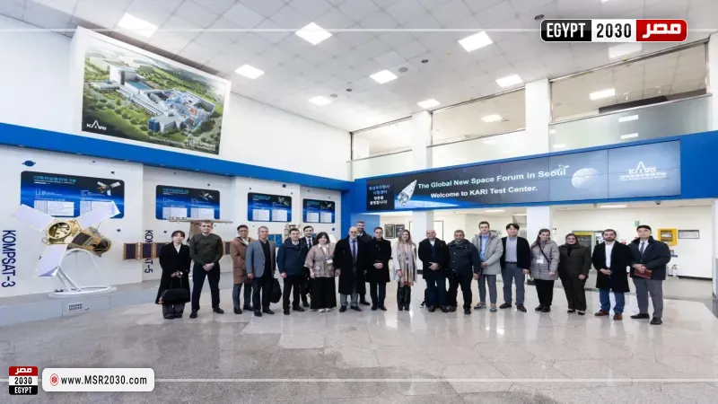 جانب من مشاركة وفد وكالة الفضاء المصرية بالمنتدى الكوري للفضاء