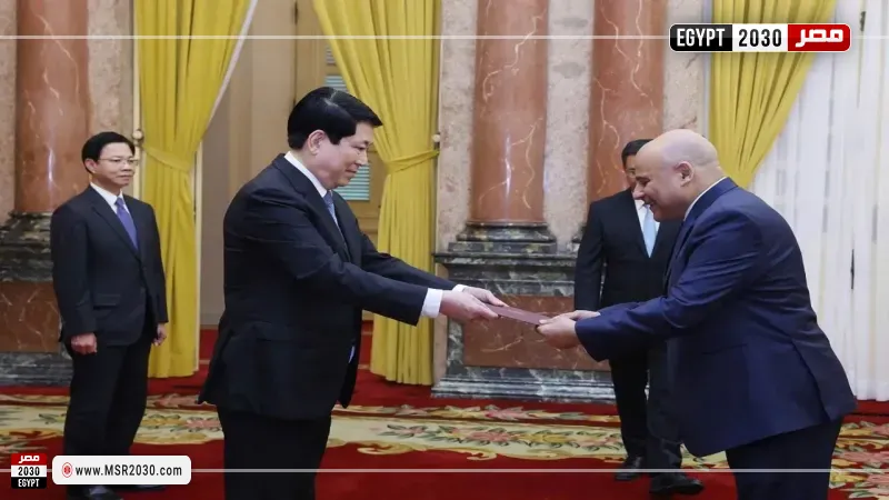 سفير مصر فى هانوي يقدم أوراق اعتماده لرئيس جمهورية فيتنام الاشتراكية