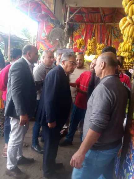 جولة مفاجئة لمحافظ الدقهلية بمدينة بلقاس