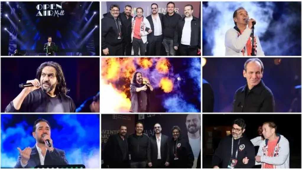 وائل جسار وبهاء سلطان ومدحت صالح يشعلون ثالث ليالي مهرجان شتاء مدينتي بـ”كامل العدد”