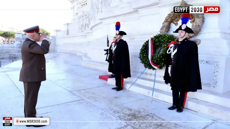 الفريق أحمد خليفة يعود إلى أرض الوطن بعد انتهاء زيارته الرسمية لإيطاليا