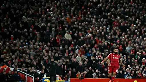 تمريرة حاسمة وتقييم مرتفع.. أرقام مميزة لمحمد صلاح... تمريرة حاسمة وتقييم مرتفع.. أرقام مميزة لمحمد صلاح أمام برايتون