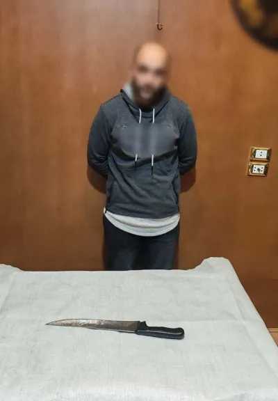 ضبط شخص ظهر في فيديو يلوح بسلاح أبيض ويطلق ألفاظًا نابية بدمياط