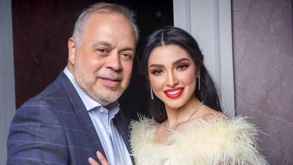 روجينا تحتفل بعيد ميلاد زوجها أشرف زكي