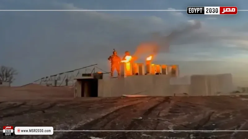 جانب من الحريق 