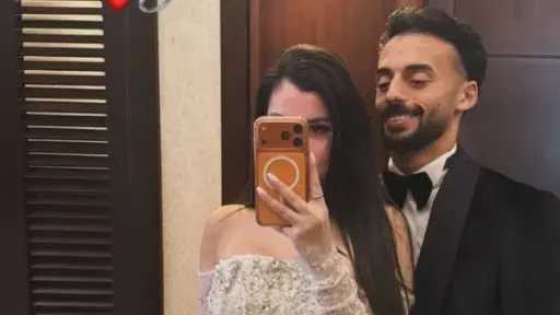 أول صورة من زفاف لاعب الأهلي أحمد عبدالقادر