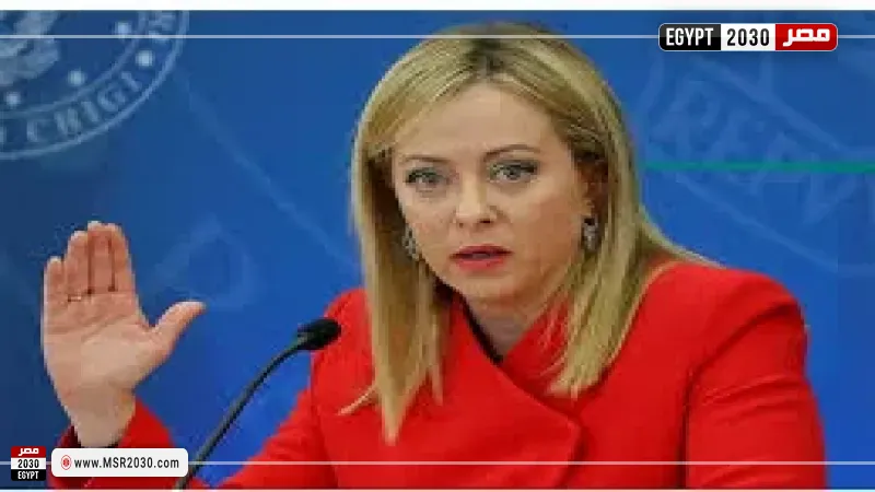 رئيسة الوزراء الإيطالية، جورجيا ميلوني