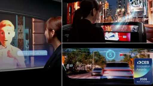 «إل جي» تستعرض رؤيتها لمستقبل التنقل عبر حلول... «إل جي» تستعرض رؤيتها لمستقبل التنقل عبر حلول ذكية داخل المركبات في معرض CES 2026