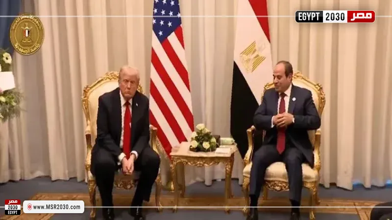 الرئيس السيسي و ترامب 