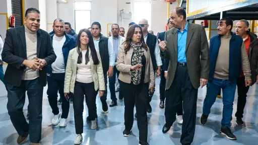 وزيرا التخطيط والتنمية المحلية ومحافظ سوهاج يتفقدون المنطقة الصناعية غرب جرجا