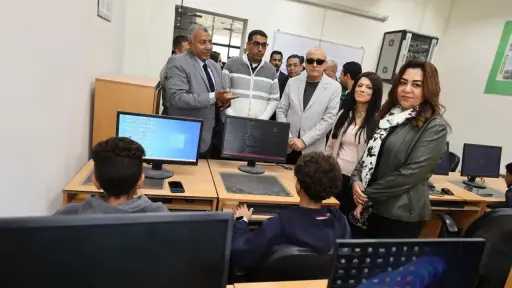 وزيرتا التخطيط والتنمية المحلية ومحافظ الأقصر يتفقدون مكتبة... وزيرتا التخطيط والتنمية المحلية ومحافظ الأقصر يتفقدون مكتبة مصر العامة