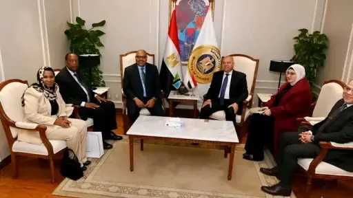 كامل الوزير يبحث مع وزيري الخارجية والإعلام بتنزانيا... كامل الوزير يبحث مع وزيري الخارجية والإعلام بتنزانيا إطلاق مشروعات مشتركة في قطاعي النقل والصناعة