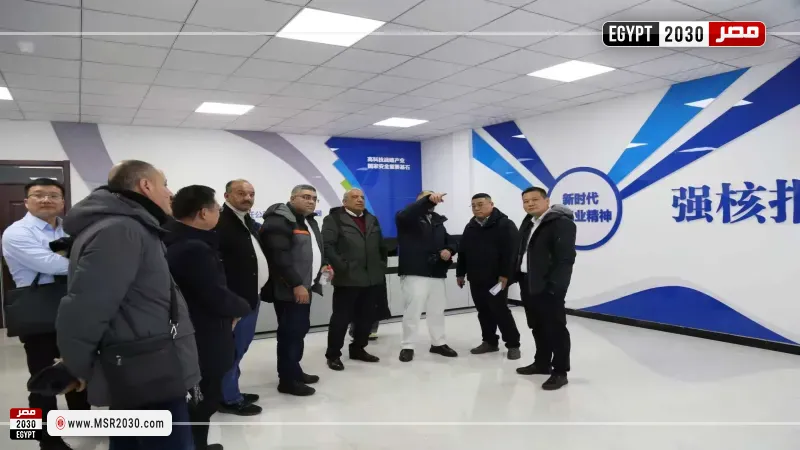 جانب من زيارة وزير الكهرباء