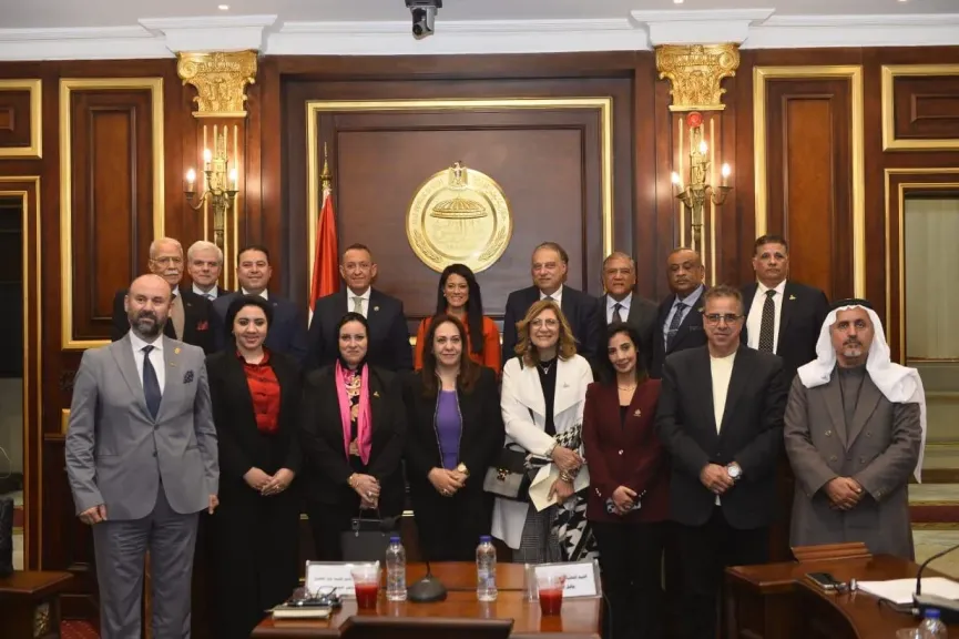 الدكتورة رانيا المشاط خلال لقاء أعضاء لجنة الشئون الخارجية بمجلس الشيوخ