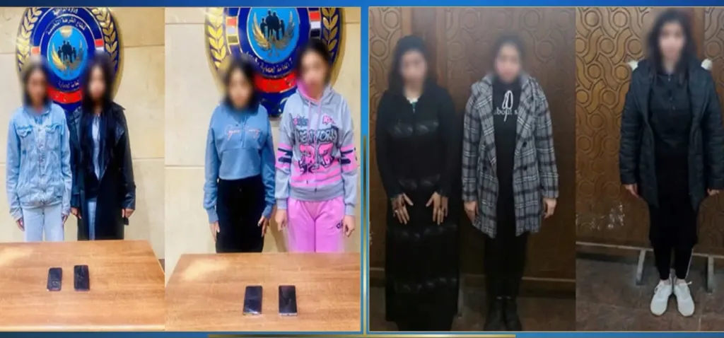 ضبط 7 فتيات لقيامهن بممارسة الأعمال المنافية للآداب