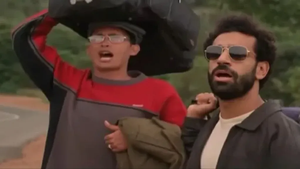 محمد صلاح والفنان أحمد عيد 