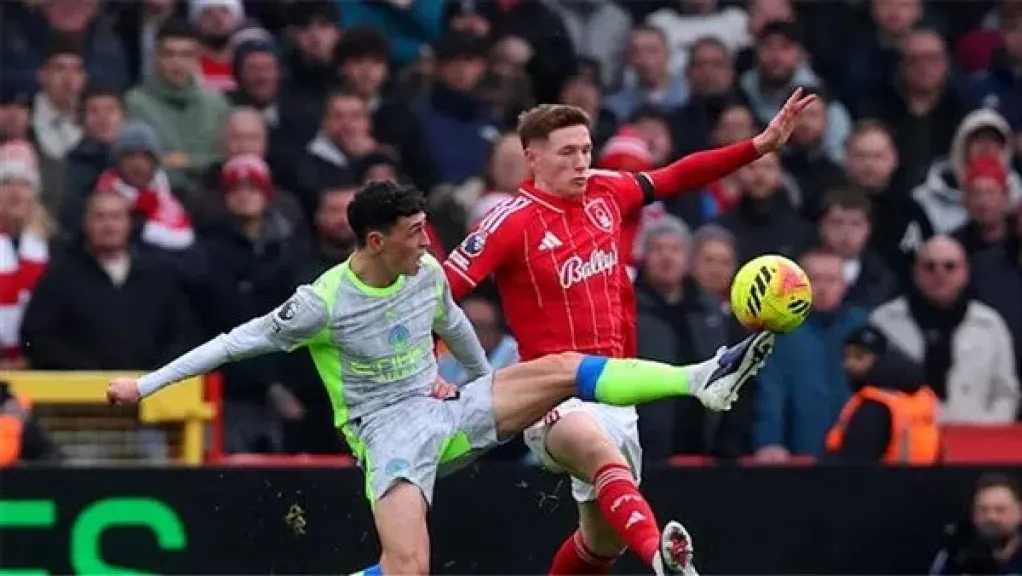 مانشستر سيتي يواصل انتصاراته في البريميرليج بفوز مثير على نوتينجهام فورست 2-1