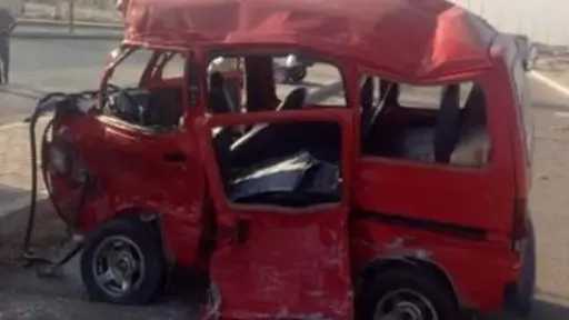 إصابة 8 أشخاص فى حادث إنقلاب سيارة بالمنوفية