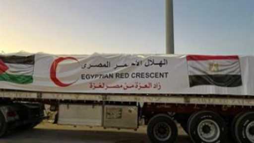 القافلة 105 من زاد العزة تضم آلاف الأطنان من المواد الإغاثية الأساسية متجهة إلى قطاع غزة.. تفاصيل