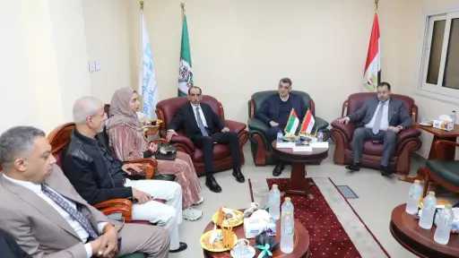 معهد الأورام يستقبل وفدا من هيئة الهلال الأحمر... معهد الأورام يستقبل وفدا من هيئة الهلال الأحمر الإماراتي لدعم المرضى