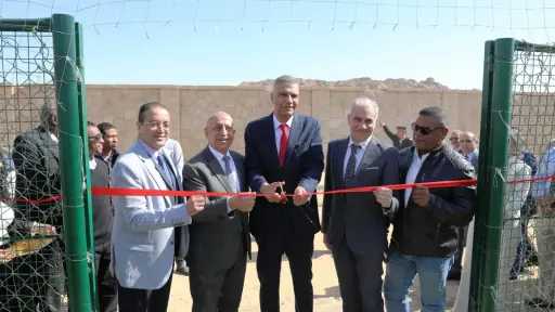 محافظ أسوان يفتتح الملعب الملحق بالأكاديمية العربية للعلوم والتكنولوجيا والنقل البحري