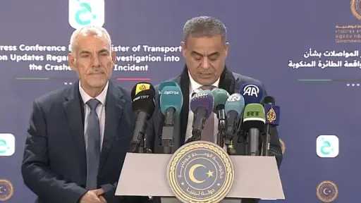 وزير ليبي: هناك تعاون رفيع المستوى مع تركيا بشأن الطائرة المنكوبة