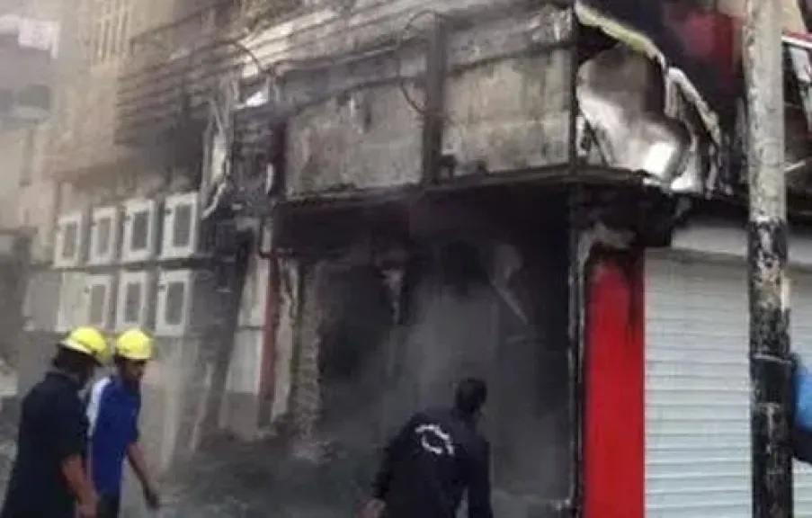 حريق مطعم 