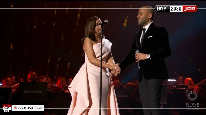 أنغام وتامر عاشور 