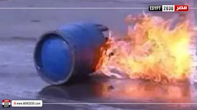 اشتعال أسطوانة غاز